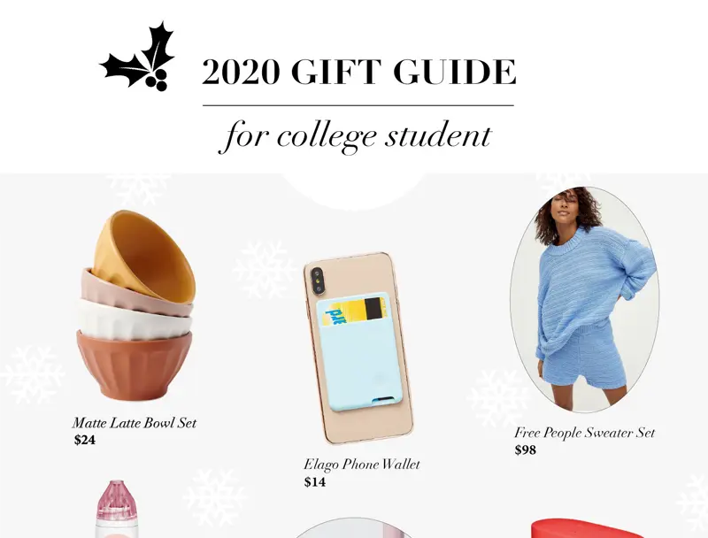 2020 Gift Guide: FOR COLLEGE STUDENT